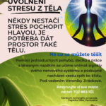 Stres si nemusíme nést jen v hlavě. Tělo si ho může pamatovat také. Budeme pracovat s jednoduchými, pomalými pohyby, dechem a vnímáním těla. Cílem je vytvořit prostor, ve kterém může nervový systém postupně přejít z napětí do většího pocitu bezpečí a uvolnění.